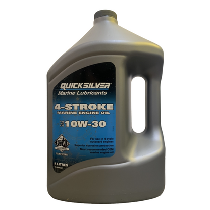 Olio Quicksilver SAE 10W-30 per motori entrobordo e entro/fuoribordo.