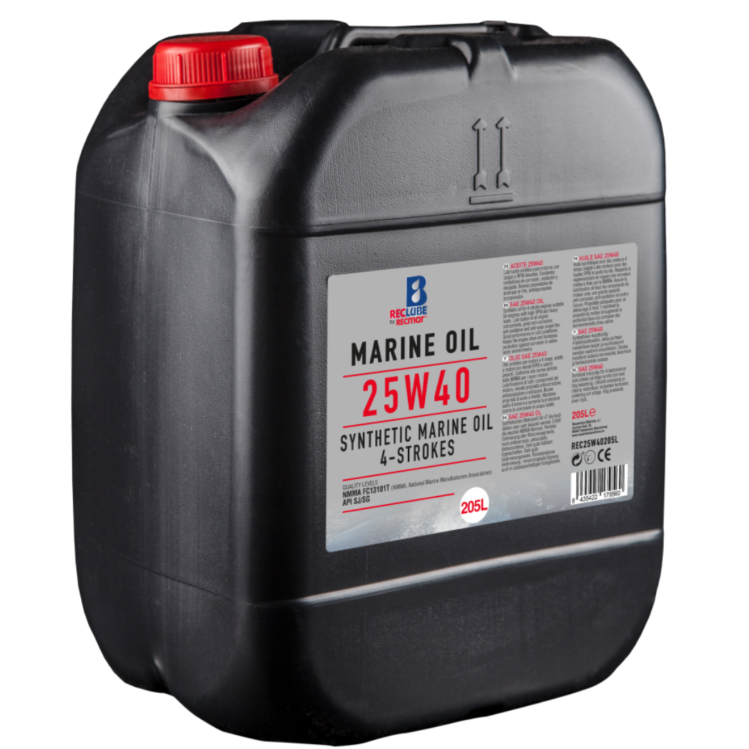 Olio Motore Marino 4 tempi Reclube 25W-40 syntetich premium