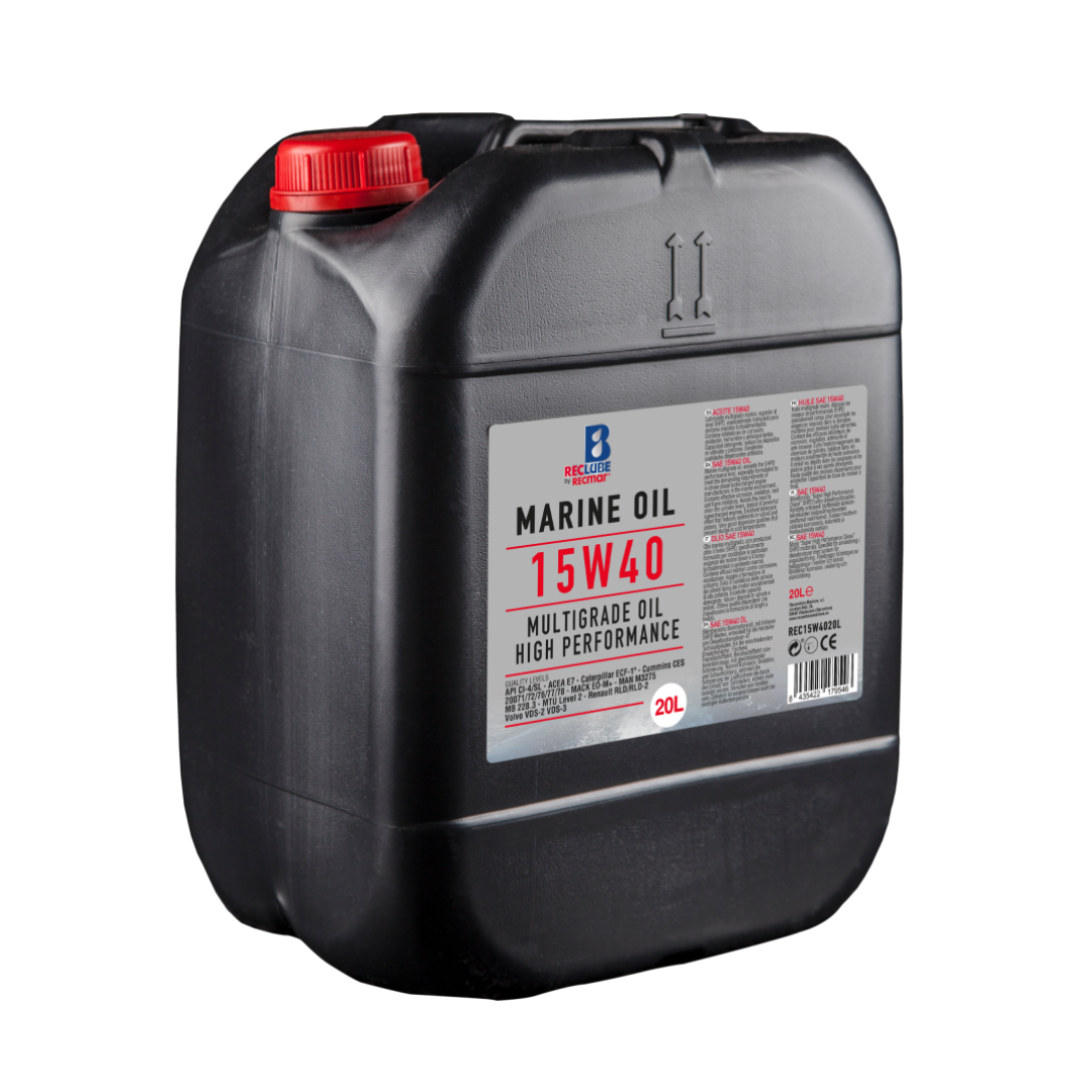 Olio Motore 4T Recmar REC15W40 per Motori Marini Entrobordo Diesel