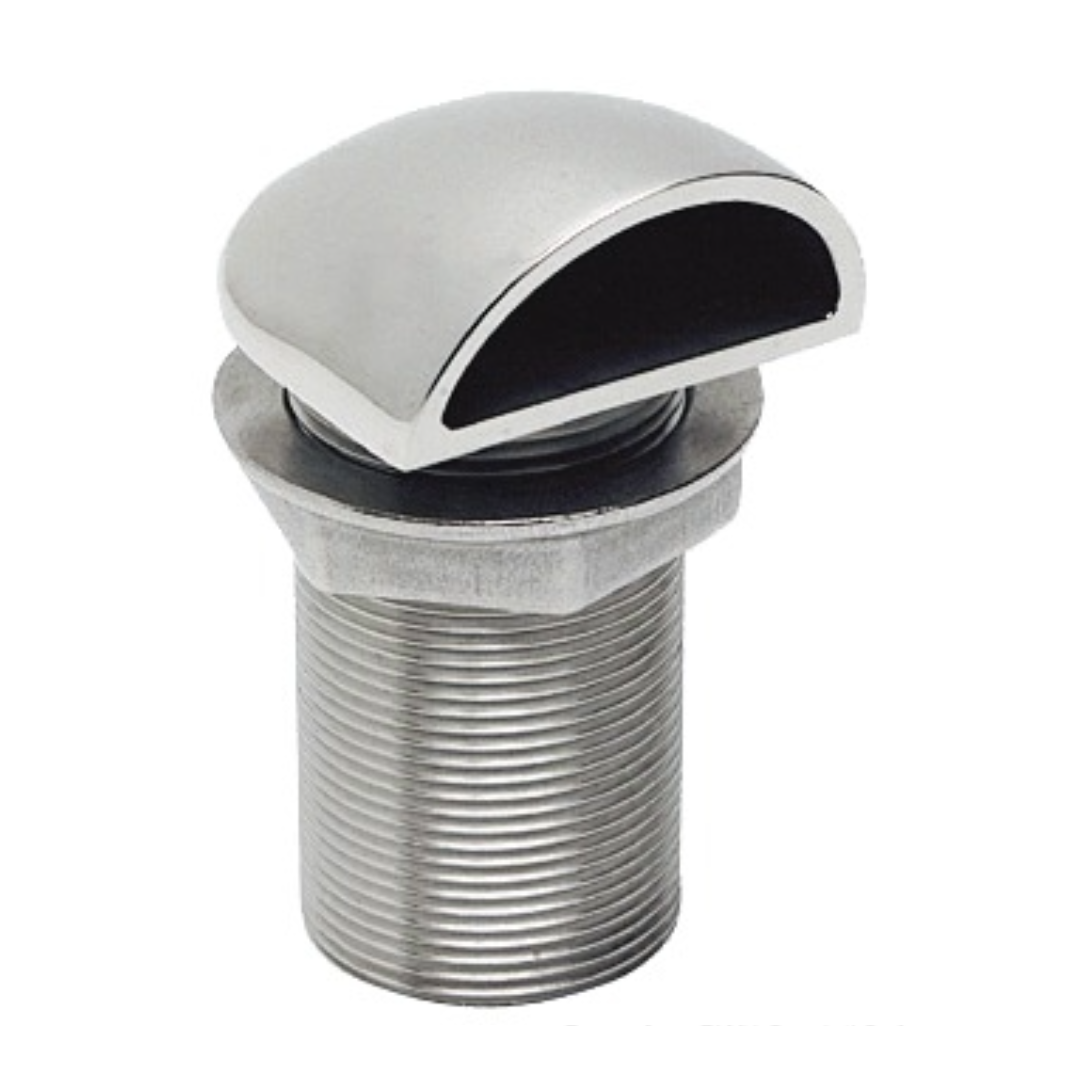 Ombrinale passascafo a conchiglia 3/4" in acciaio inox