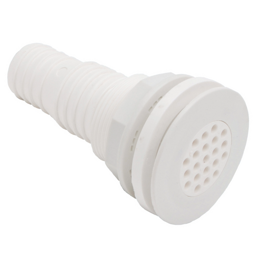 Ombrinale di scarico a filo con griglia Ø 1" 1/2 portagomma Ø 32/38 mm - Hubmarine