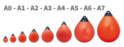 Parabordo/Boa in Polyform serie "A" Arancione