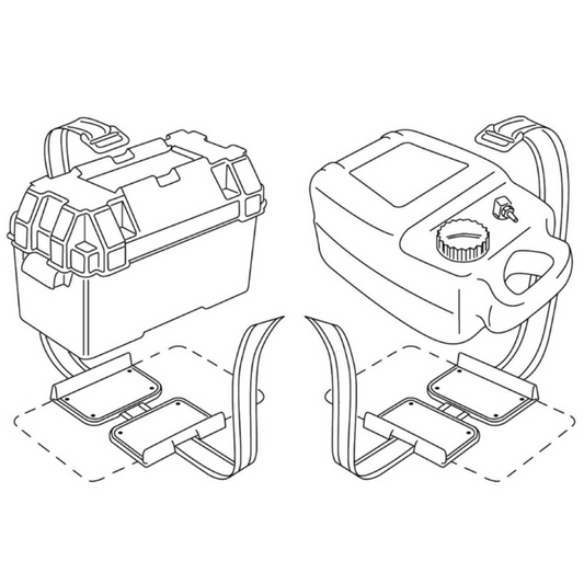Piastra fissa supporto per batterie