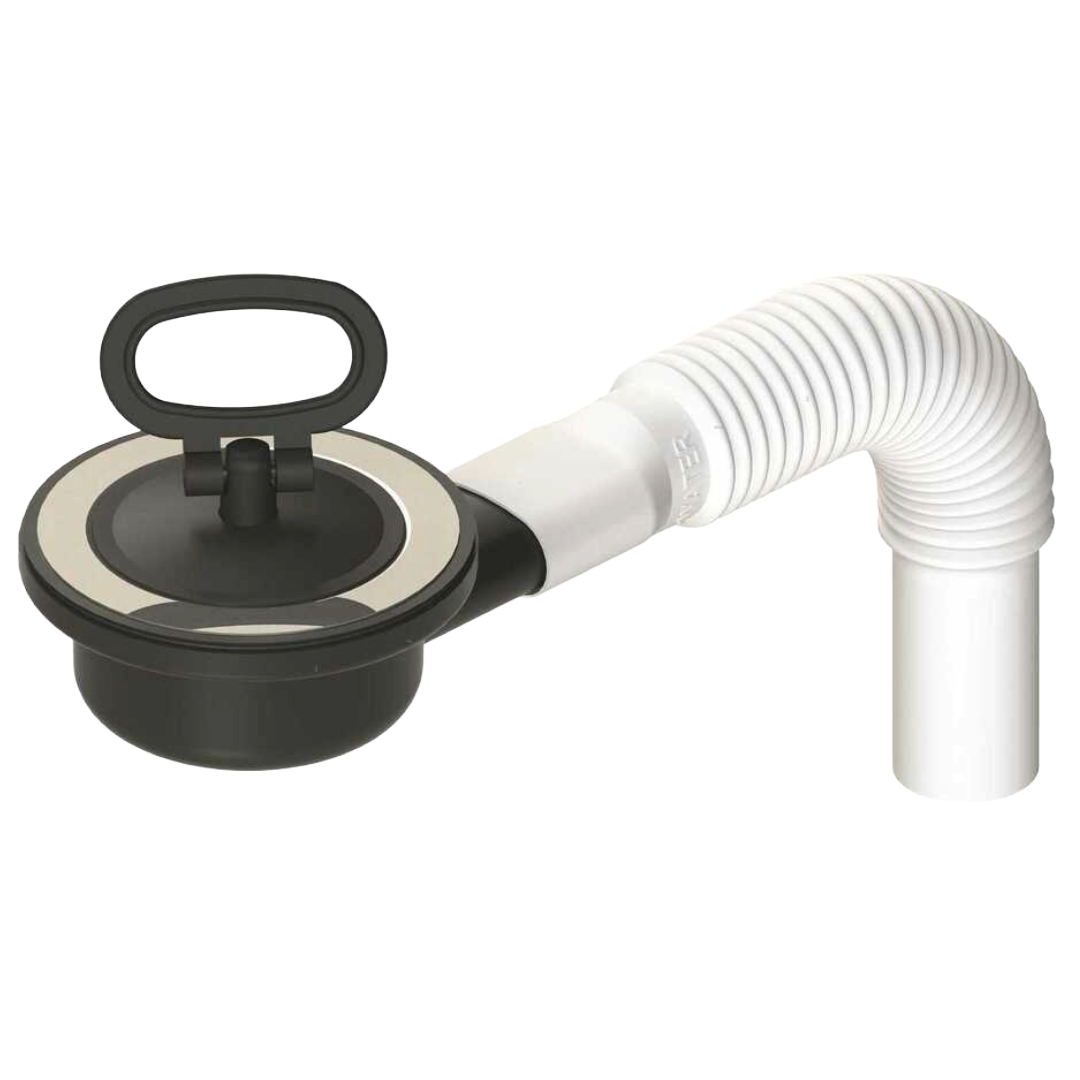 Piletta di Scarico foro 50 mm tubo estensibile incluso per tubo 25 mm