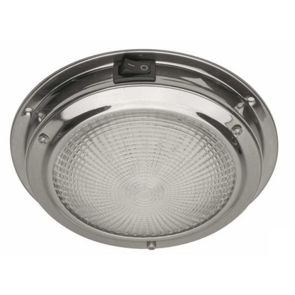 Plafoniera a LED 12V Classic inox con interruttore