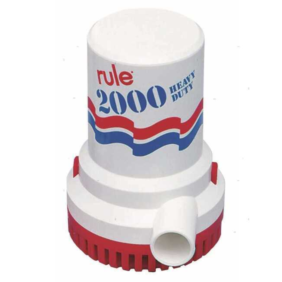 Pompa di sentina RULE 2000GPH, 7500 lt/h 12V