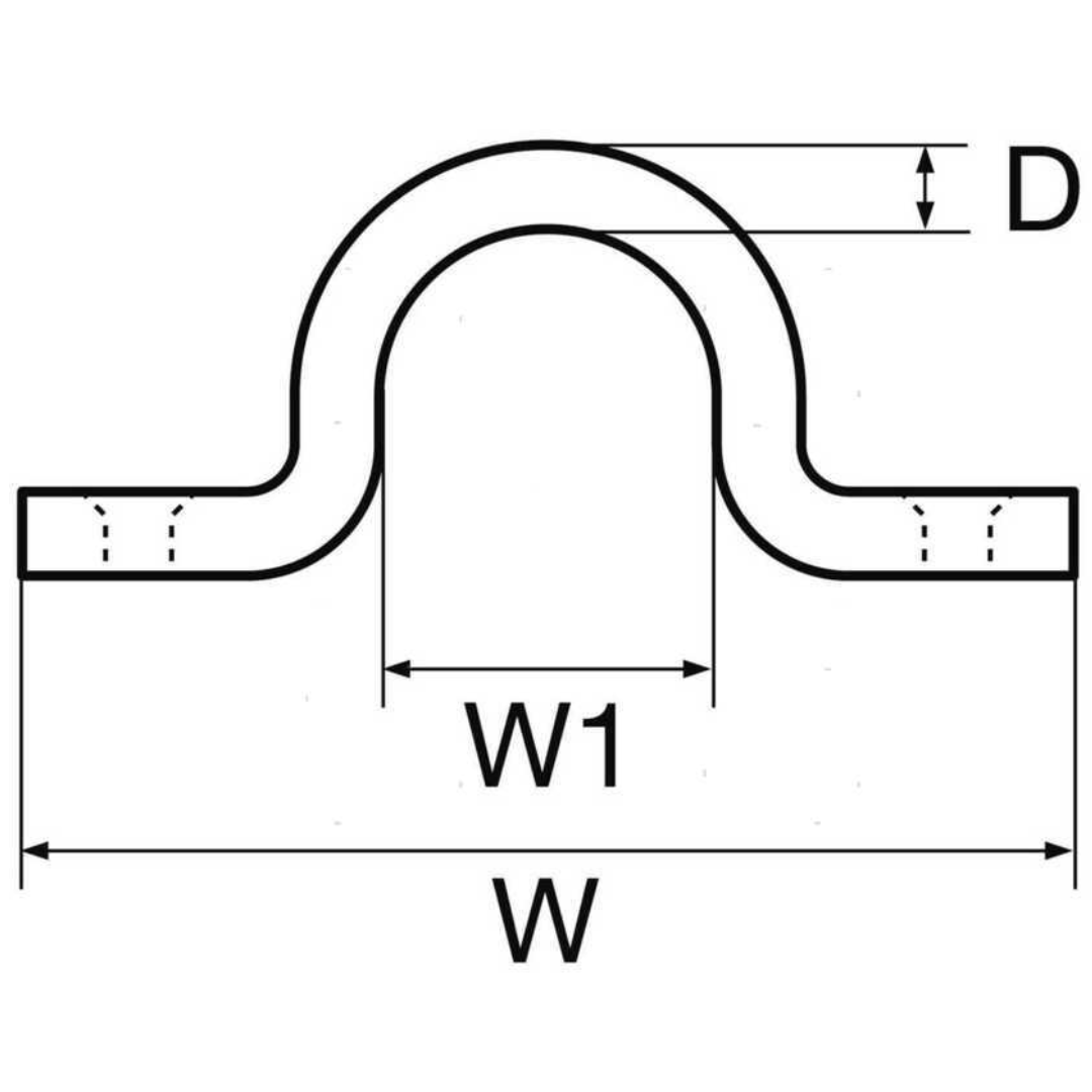 Ponticello tondo in acciaio inox