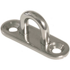 Ponticello su piastra 2 fori in acciaio inox