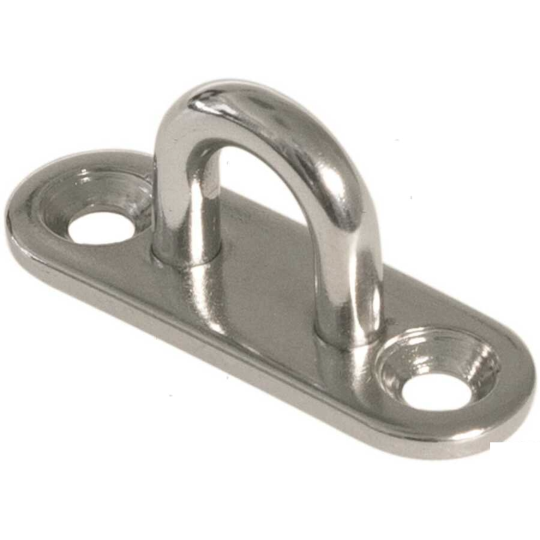 Ponticello su piastra 2 fori in acciaio inox