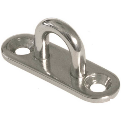 Ponticello su piastra 2 fori in acciaio inox