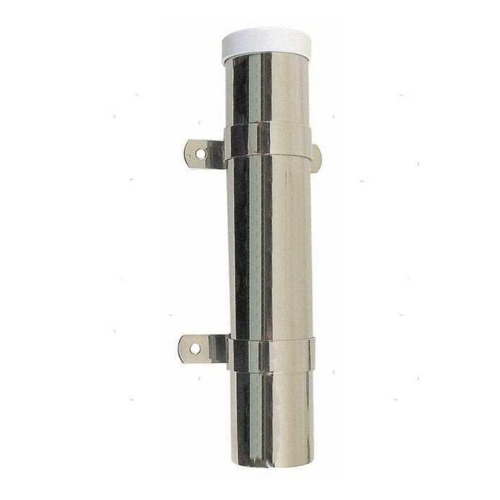 Portacanna a parete in plastica con fascette inox