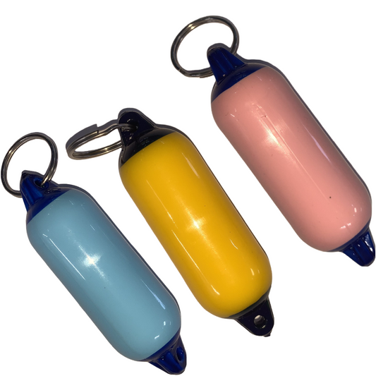 Portachiavi galleggianti a parabordo in PVC multicolor