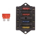 Scatola portafusibili a lama 4 posti faston impermeabile