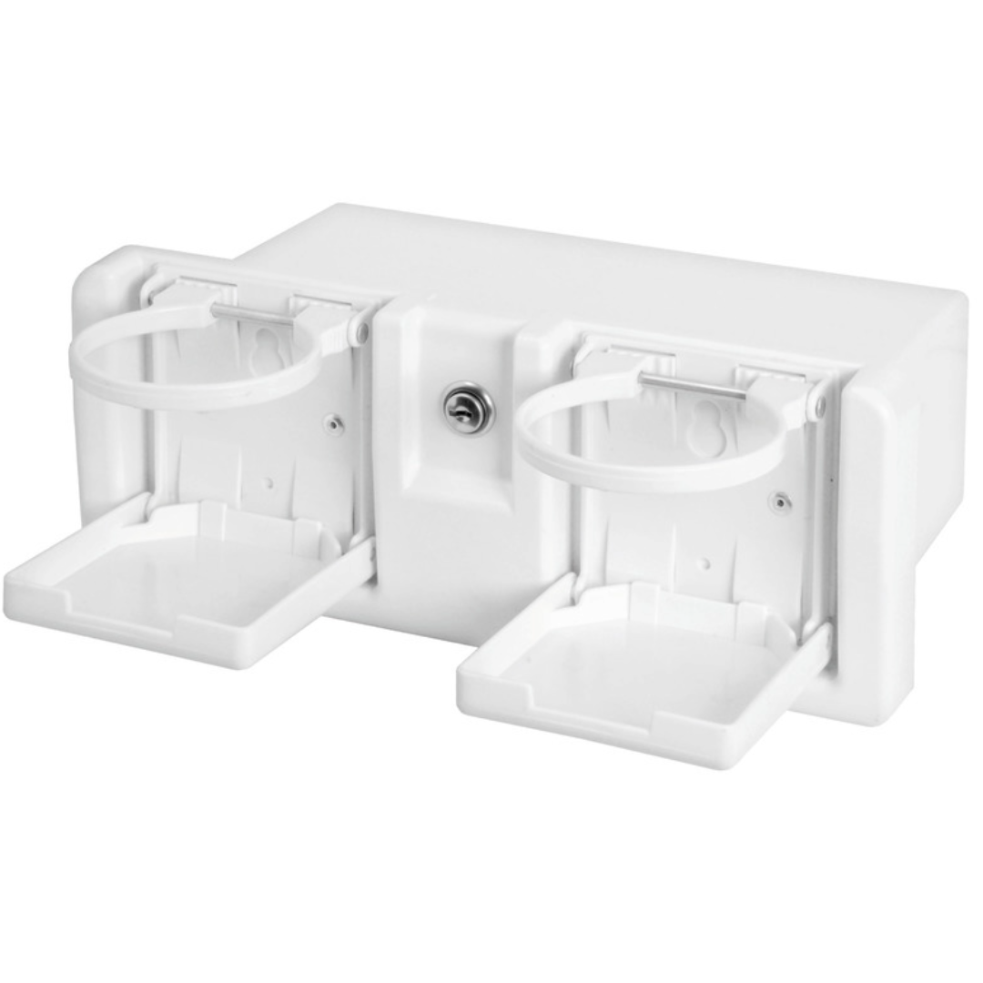 Vano portaoggetti con portabicchieri