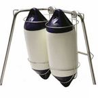 Portaparabordo componibile inox Ø 215 mm