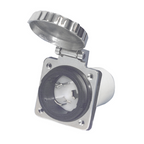 Presa a incasso in acciaio inox 32 amp 220V (max 50 amp)
