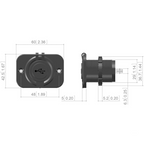 Presa doppia USB 12/24 Volts