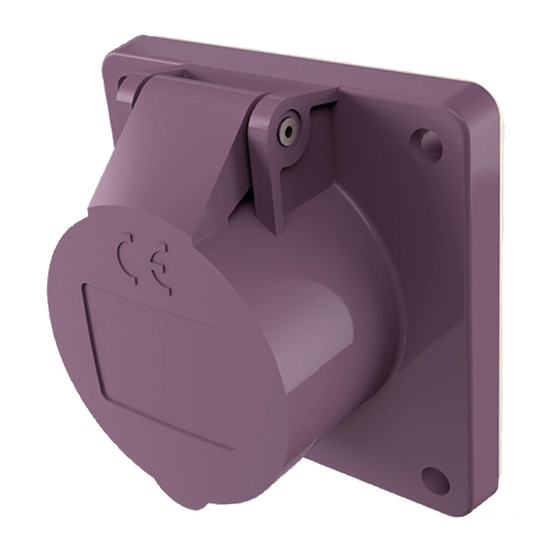 Presa a incasso bipolare femmina 12/24V 16 amp