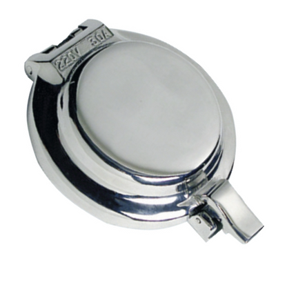 Presa a incasso Shore power 16-30 amp inox