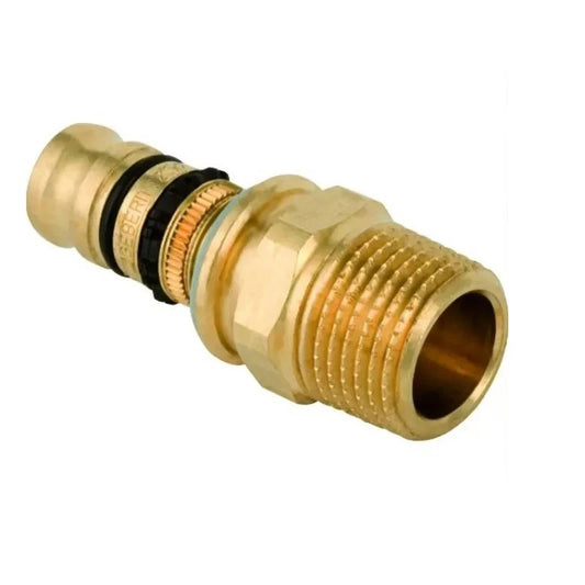Raccordo Mepla multistrato in ottone filetto maschio tubo a pressare