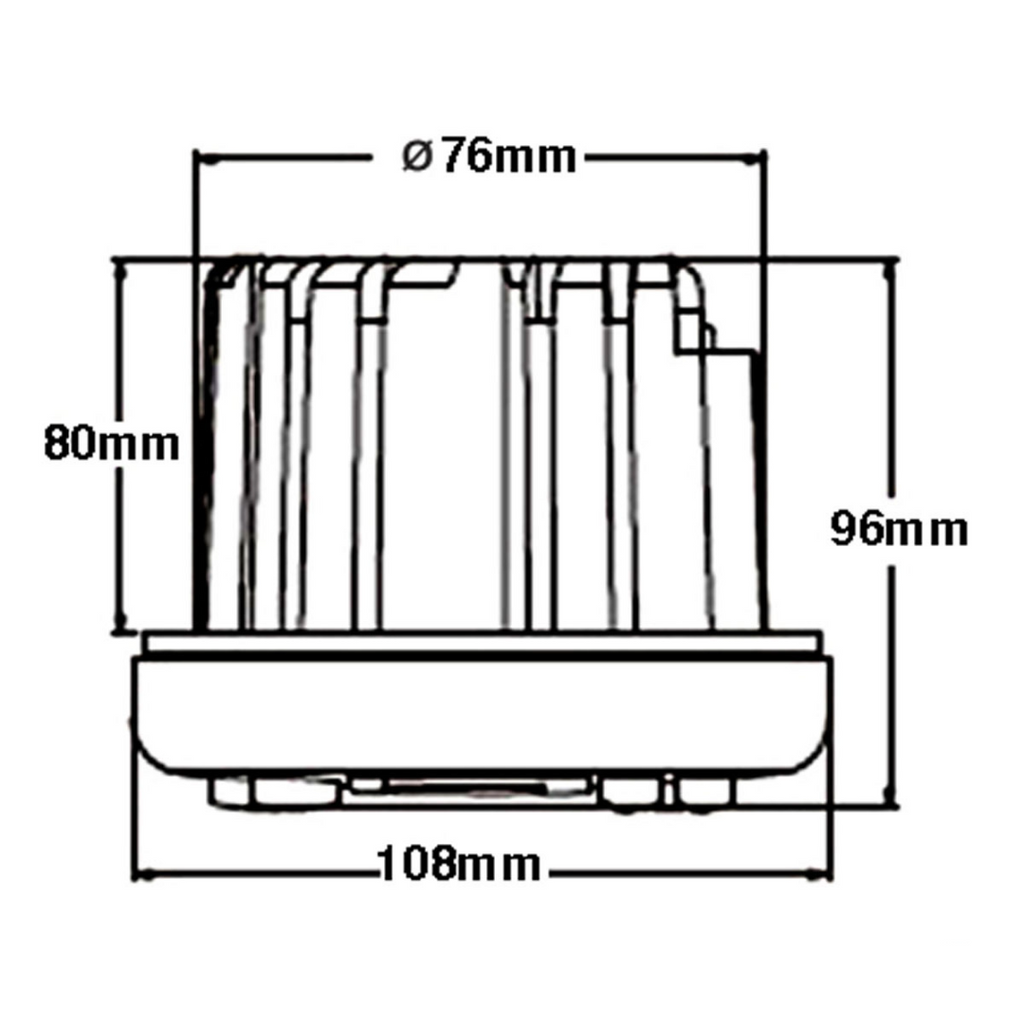 Radio stereo frontale quadrata 12V USB Bluetooth