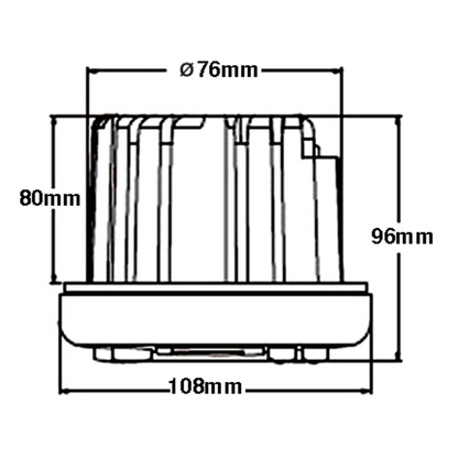 Square Front Stereo Radio 12V USB Bluetooth