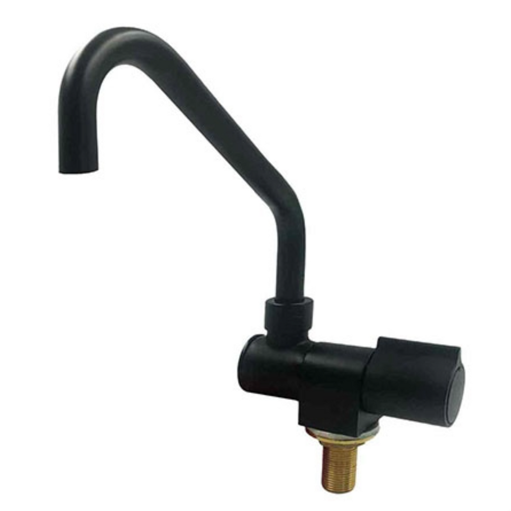 Rubinetto canna alta nero
