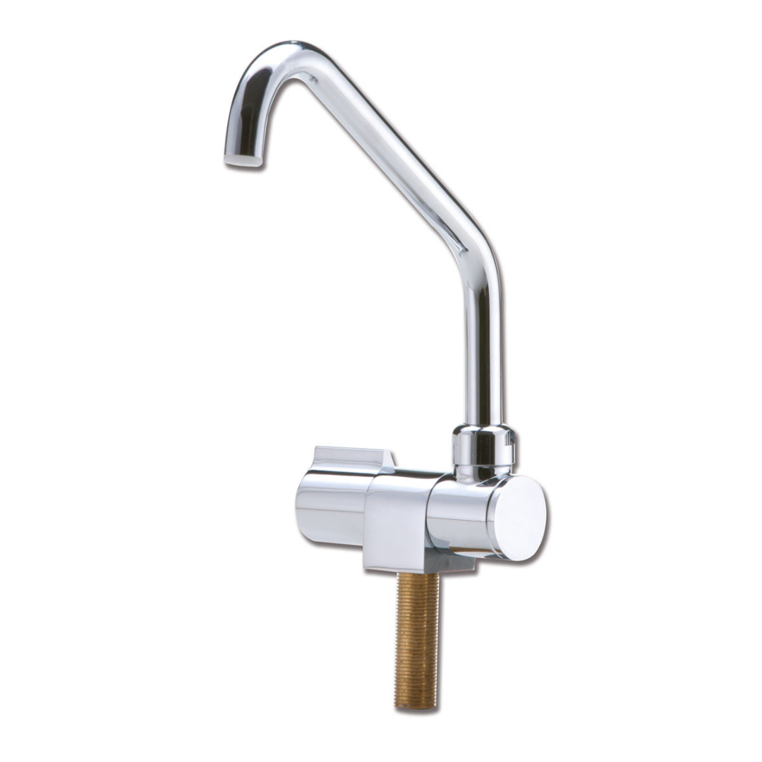 Folding tap with high spout