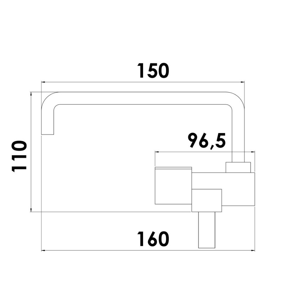 Rubinetto abbattibile canna profonda