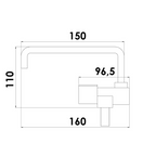 Rubinetto abbattibile canna profonda