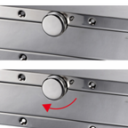 Scaletta incasso a scomparsa inox Eccentrica