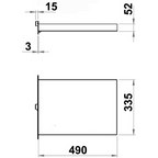 Scaletta incasso a scomparsa inox Eccentrica