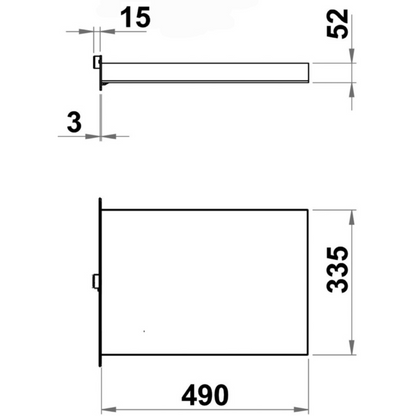 Eccentric stainless steel built-in retractable ladder