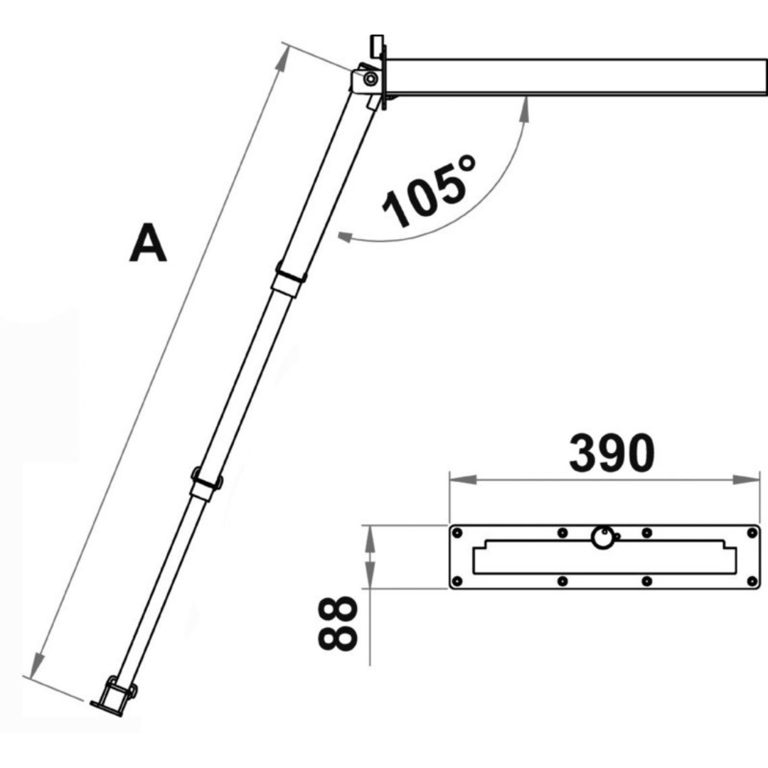 Eccentric stainless steel built-in retractable ladder