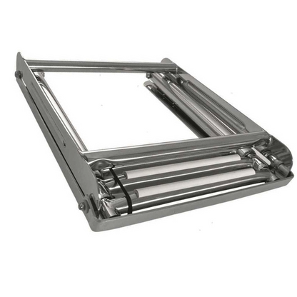 Scaletta inox 3 gradini sotto plancia con blocco