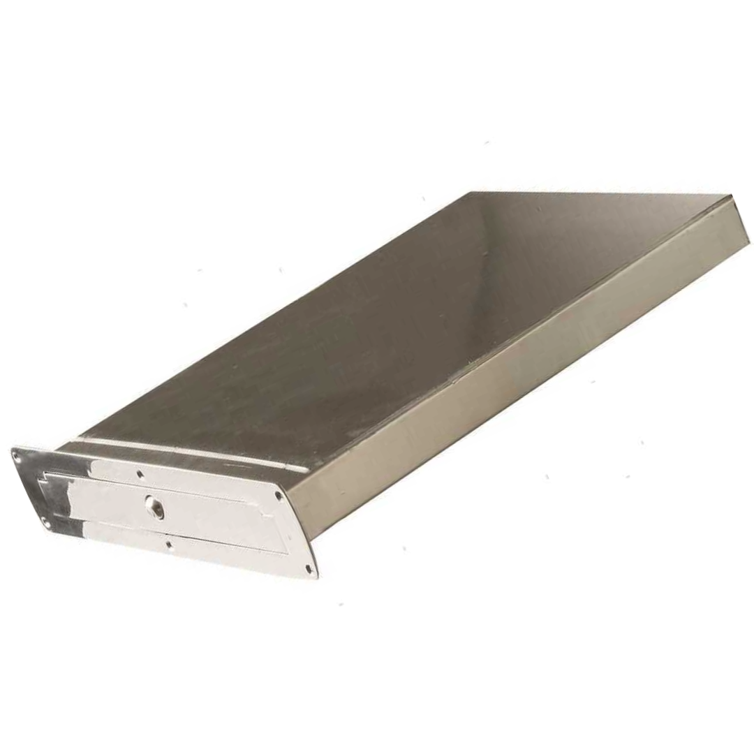 Built-in ladder with retractable box in stainless steel 3/4 steps