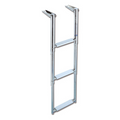 Scaletta inox telescopica 3 gradini bianchi (Stretta)