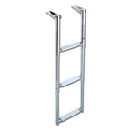 Scaletta inox telescopica 3 gradini bianchi (Stretta)
