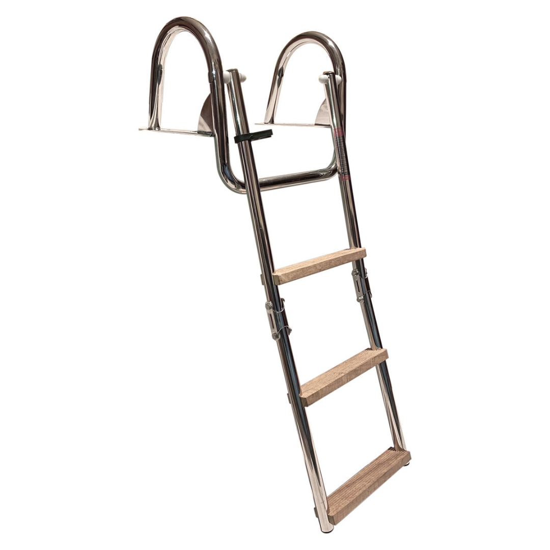 Scaletta inox con corrimano 3 gradini (Stretta)