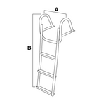 Scaletta inox con corrimano 3 gradini (Stretta)