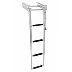 Scaletta inox 4 gradini a scomparsa sotto plancia con blocco - Hubmarine