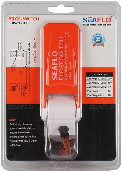 Interruttore automatico per pompa di sentina 12/24/32V - 20ah