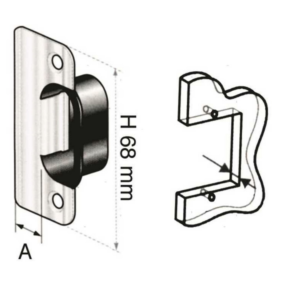 Scontro per Serratura OMNI privacy a filo