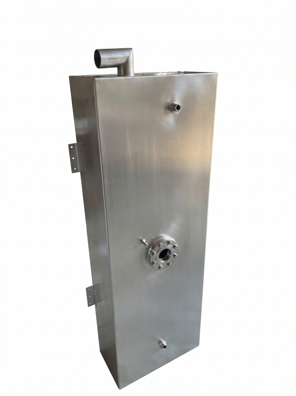 Serbatoio nautico Certificato CE in acciaio inox 140 litri 130 x 45 x 24 cm