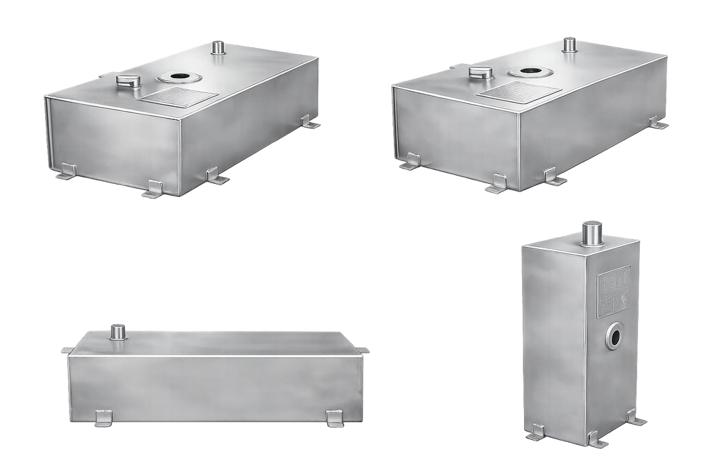 Serbatoio nautico Certificato CE in acciaio inox 97 litri