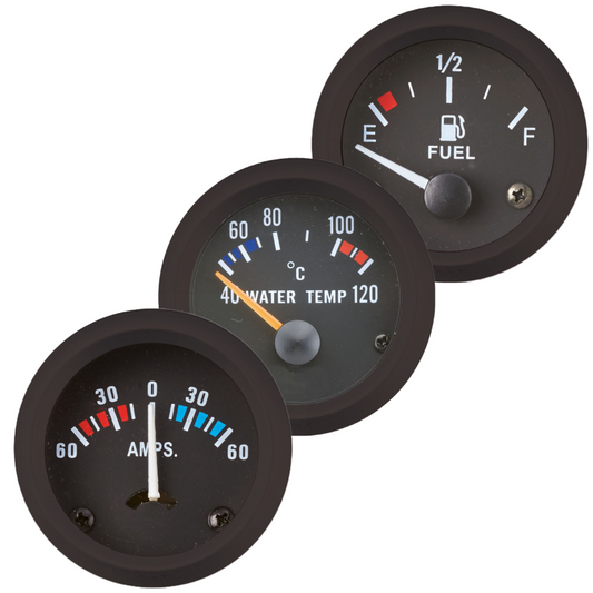 Strumentazione TREM serie "Eco line" quadrante Nero