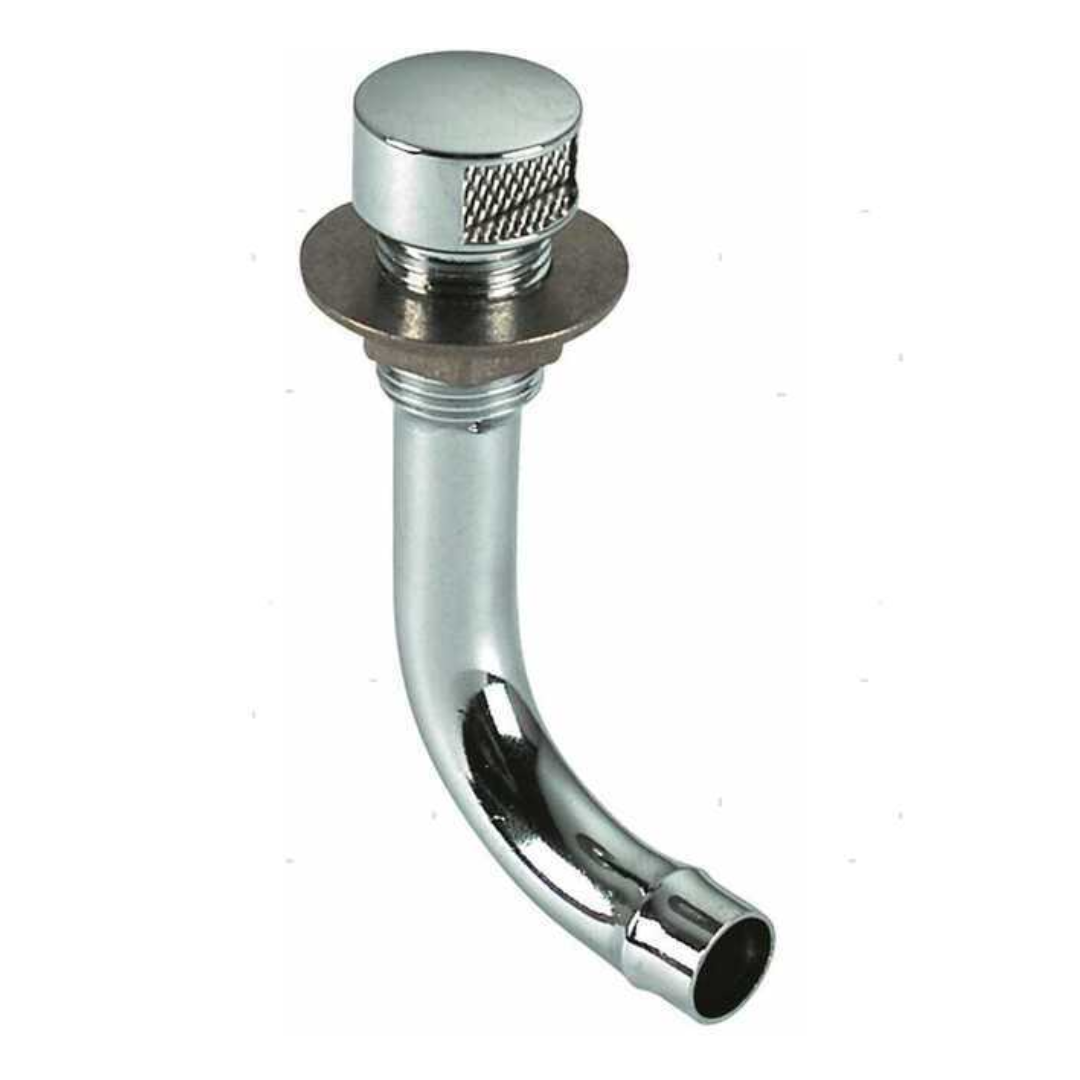 RINA 90° fuel vents in chromed brass with Ø 16 mm hose connection