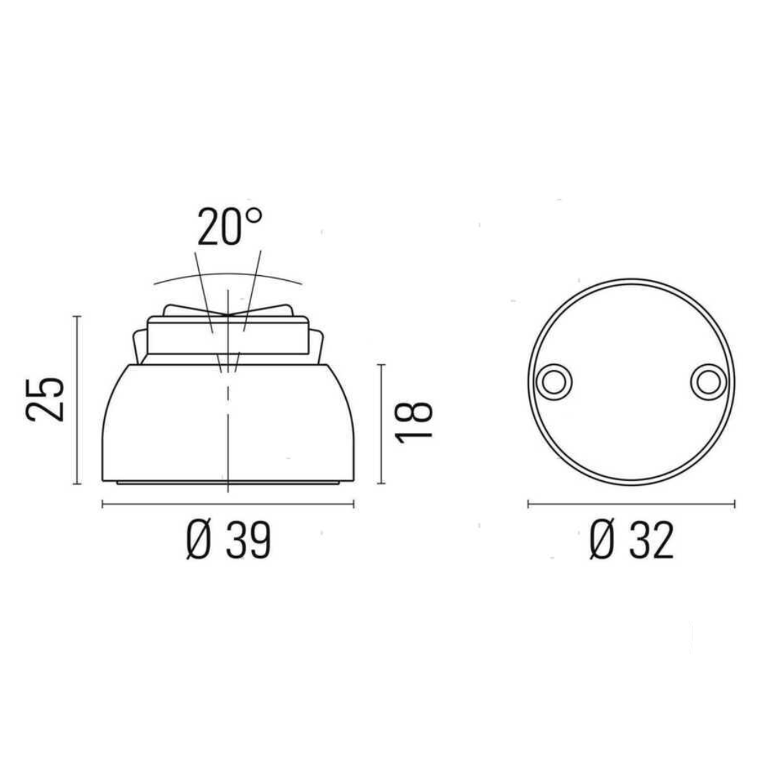Fermaporte magnetico orientabile (20°) in ottone cromato