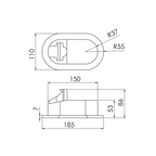 Box doccetta e miscelatore ovale