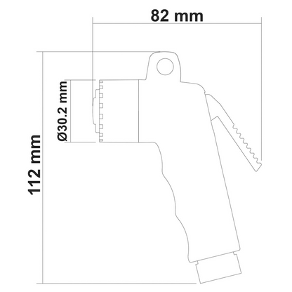 ECO ABS white shower head 